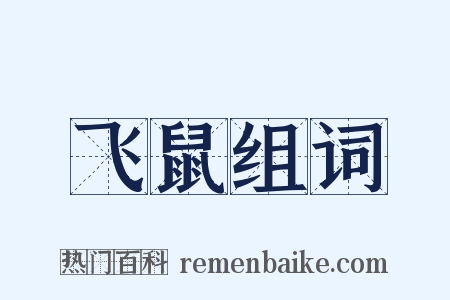 飞鼠组词是什么意思的图片